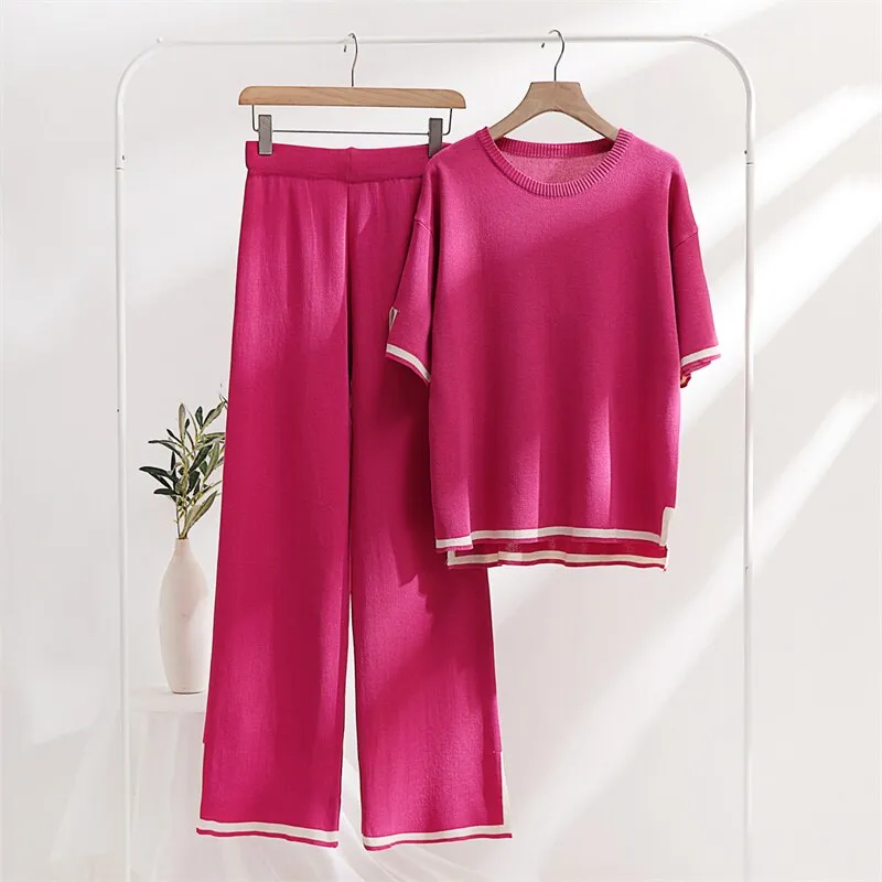 2-Piece Loungewear Vibrant Color Tracksuits