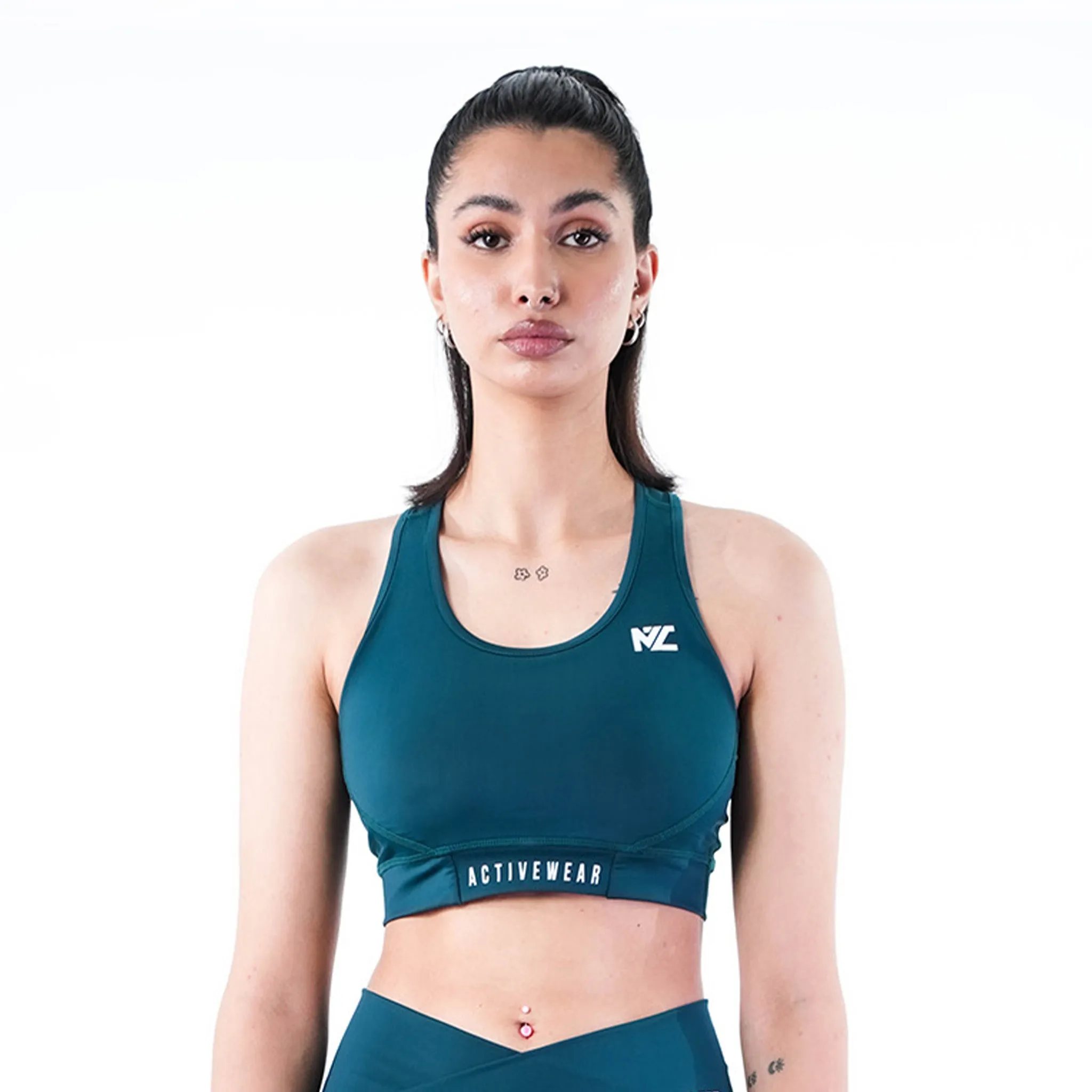 Belt Blend Sports Bra Deap Teal