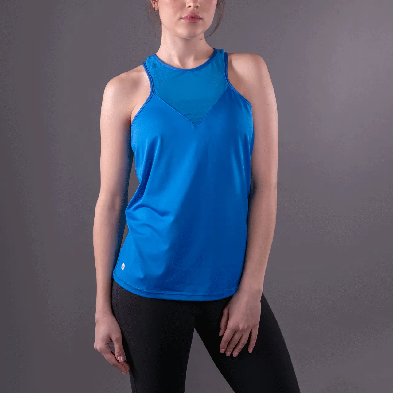 Blue Racerback Activewear Tank