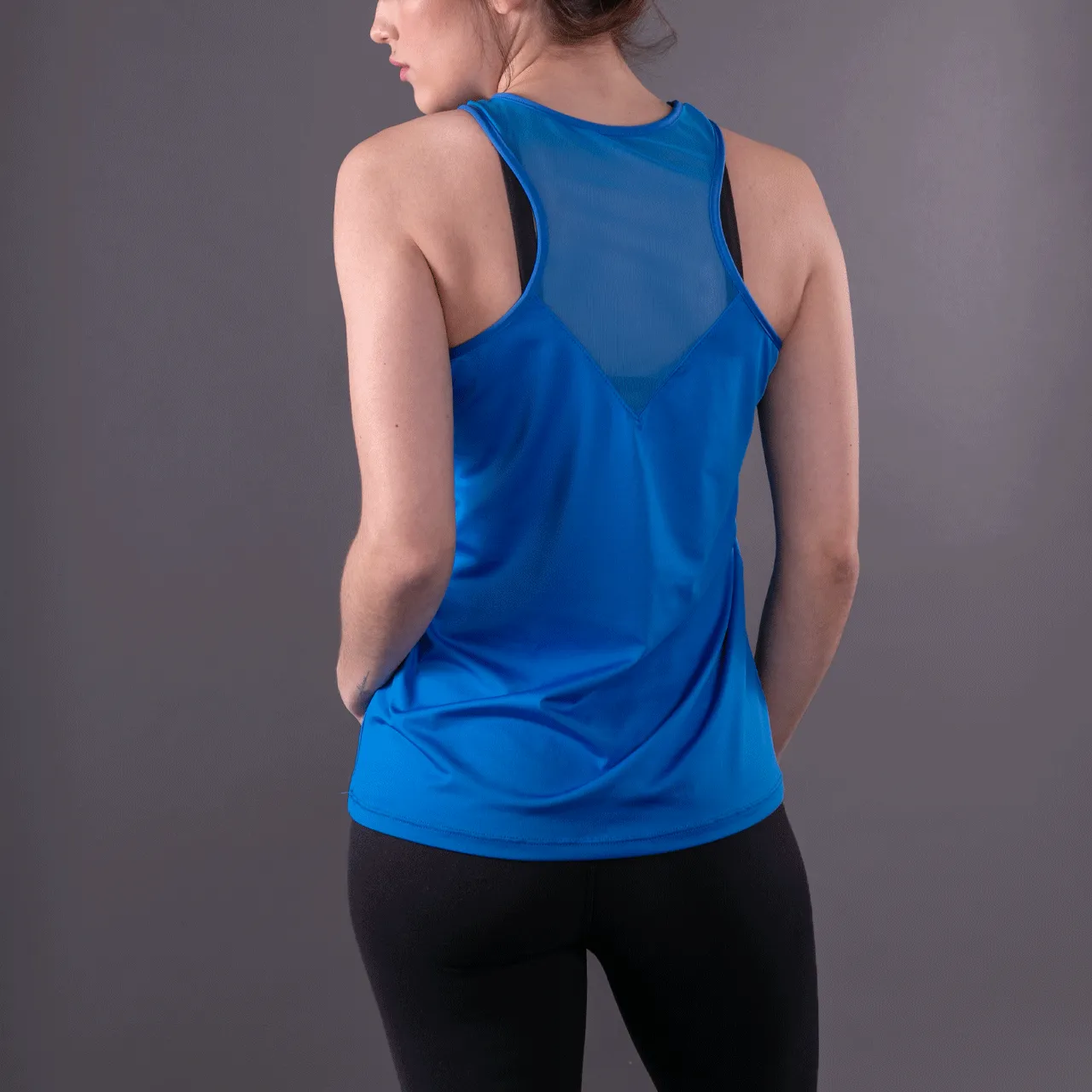 Blue Racerback Activewear Tank