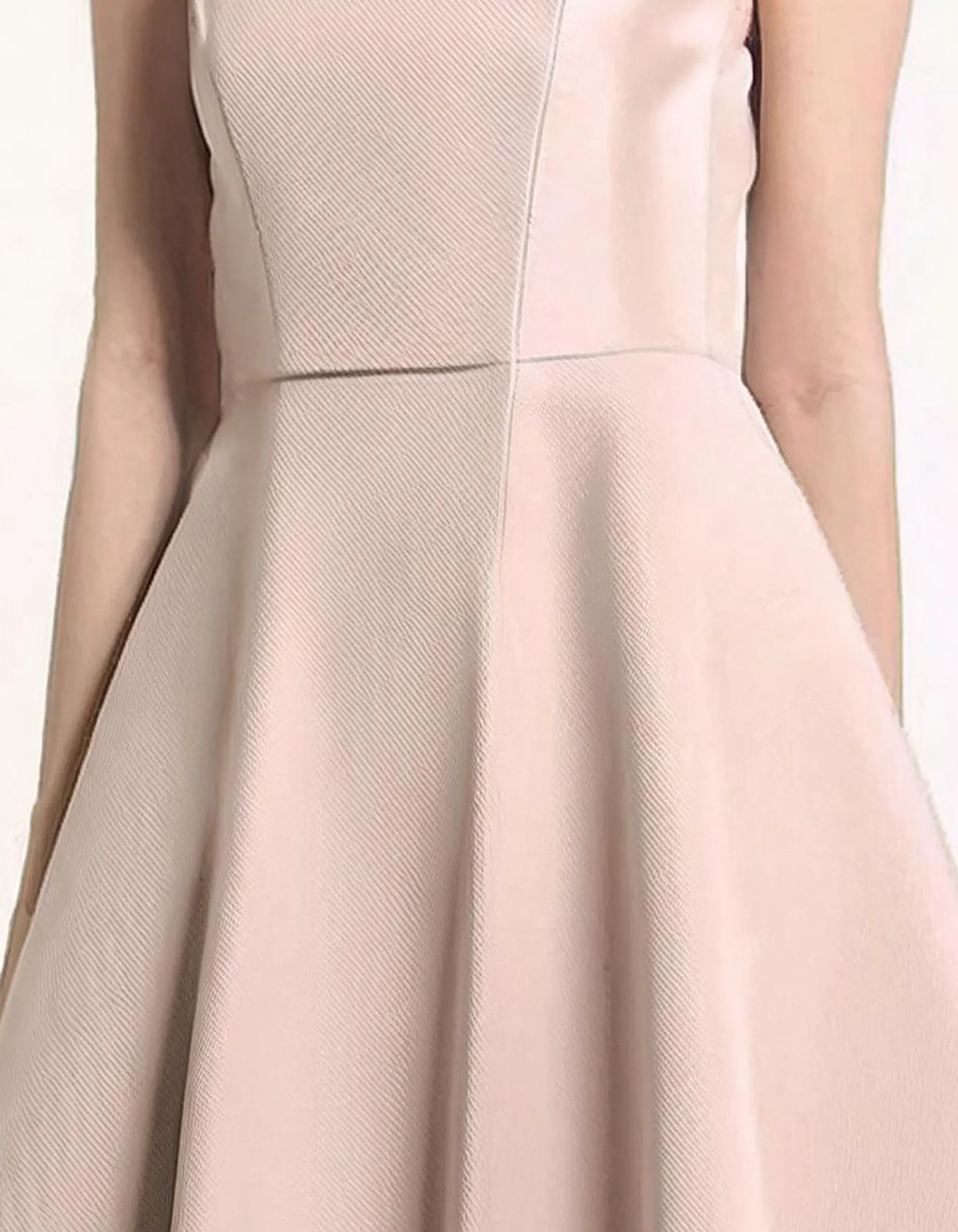 Blush Pink Fit & Flare A-Line Dress