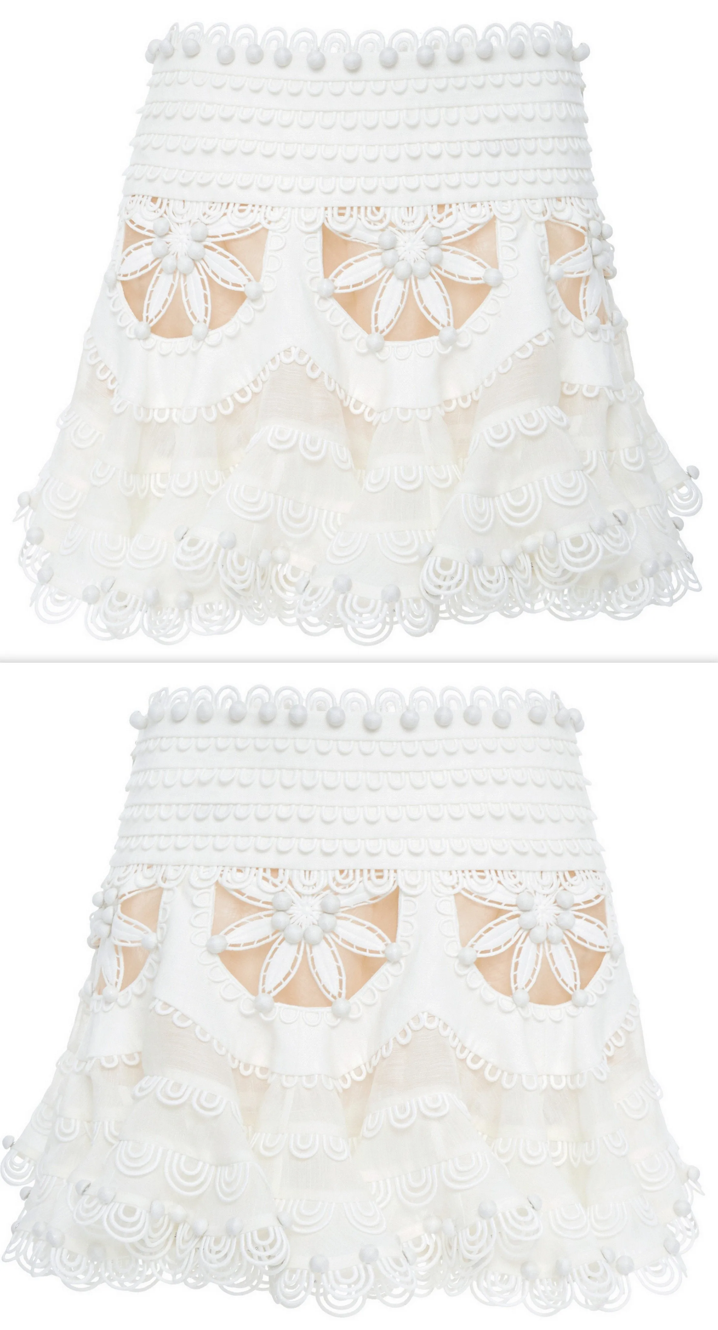 'Breeze' Doily Mini Skirt