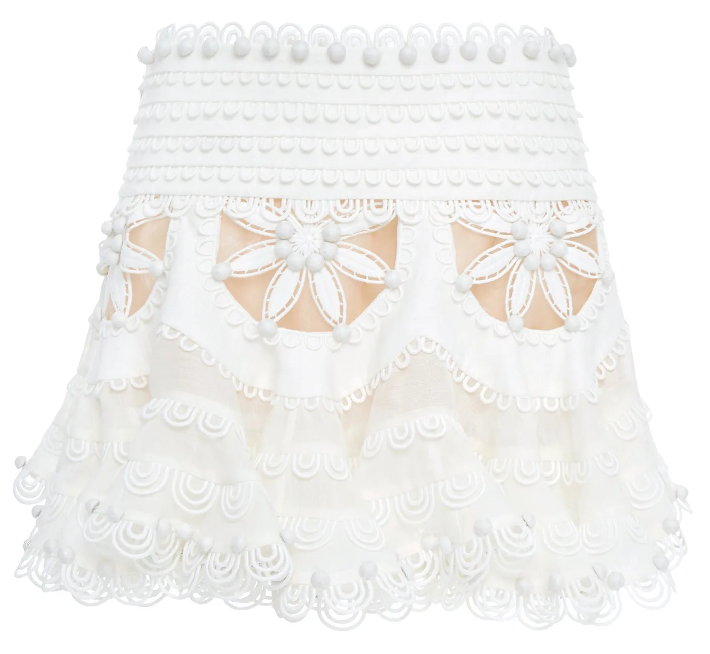 'Breeze' Doily Mini Skirt