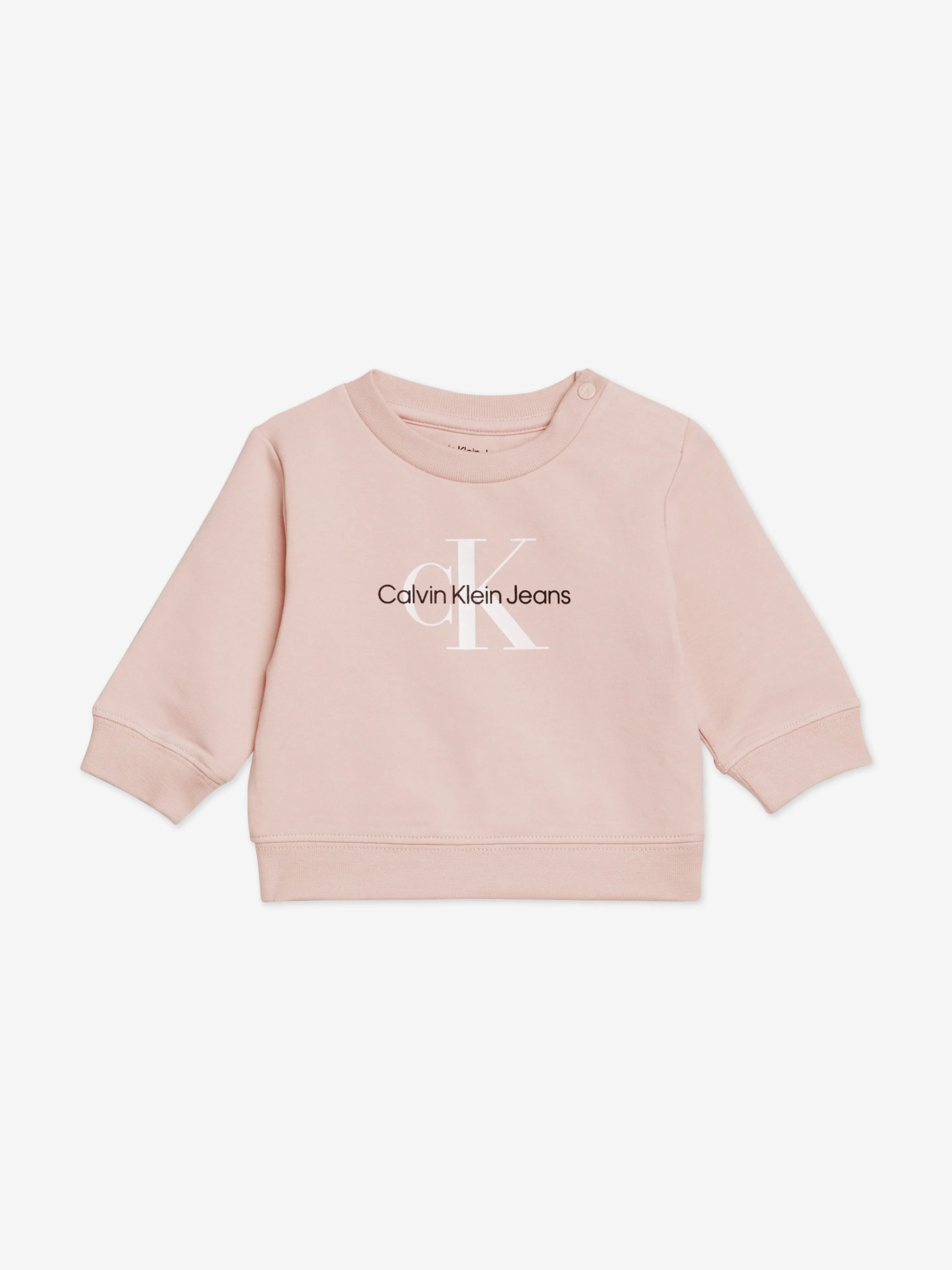 Calvin Klein Baby Girls Monogram Tracksuit in Pink