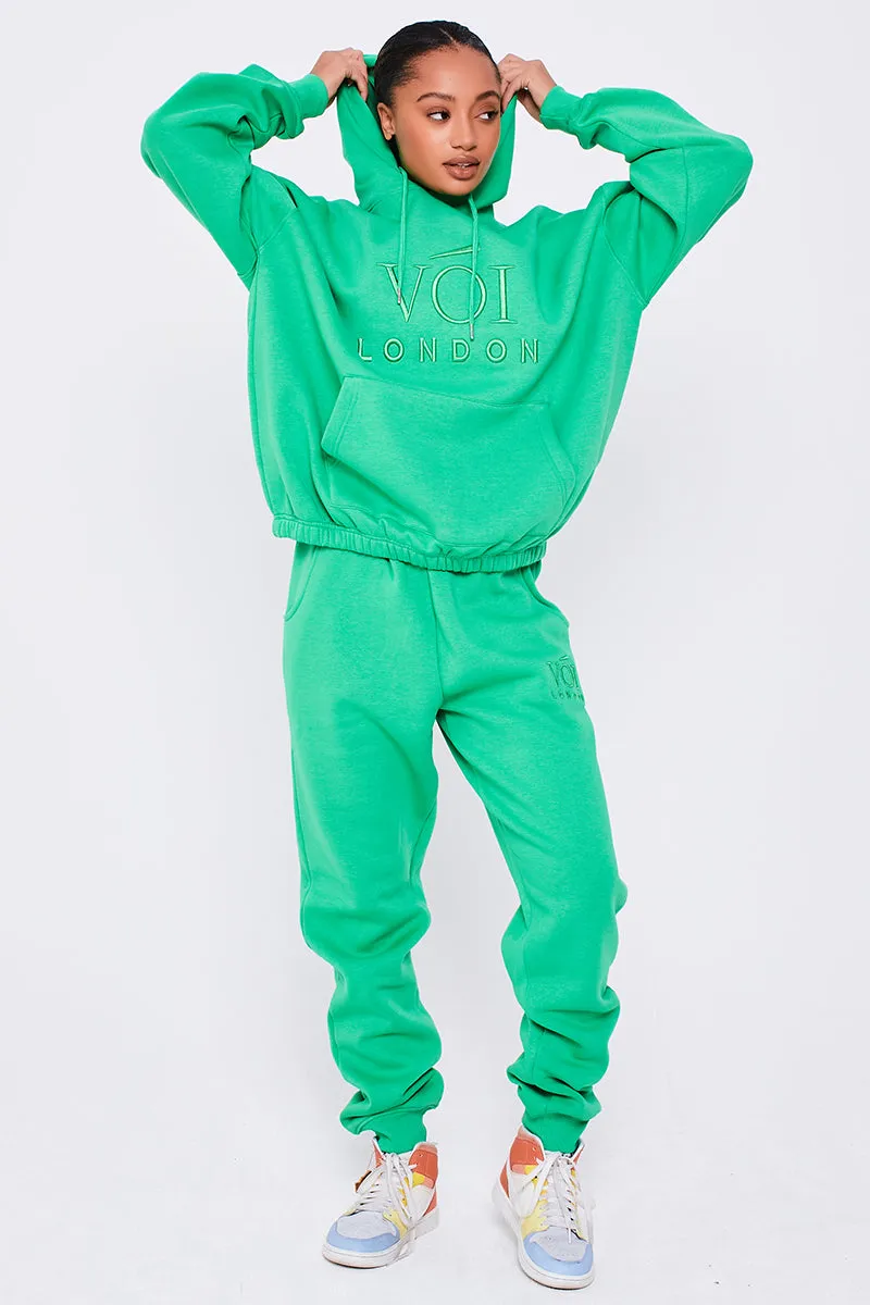 Chelsea Oversized Fleece Tracksuit - Island Green