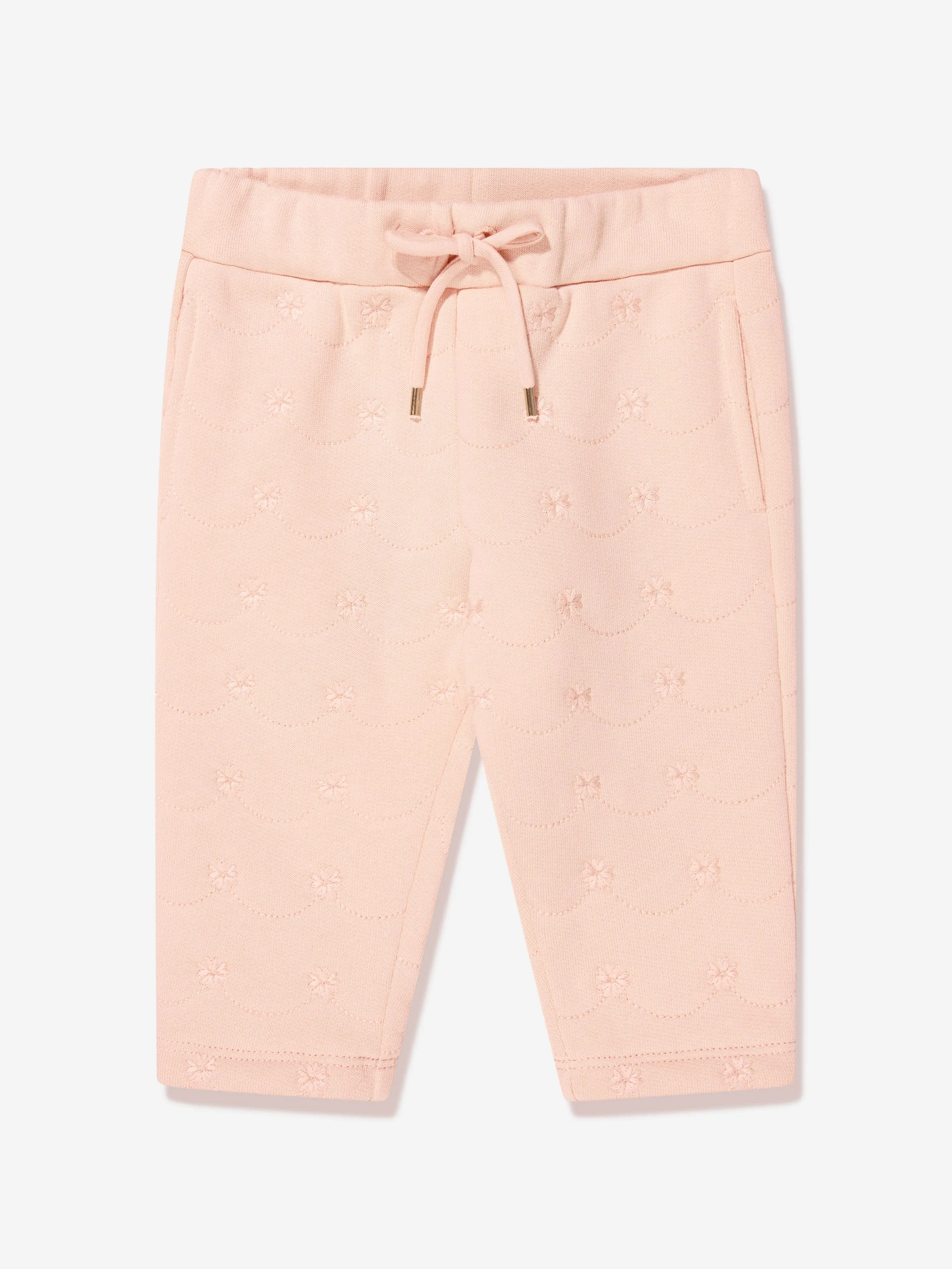 Chloé Baby Girls Flower Tracksuit in Pink