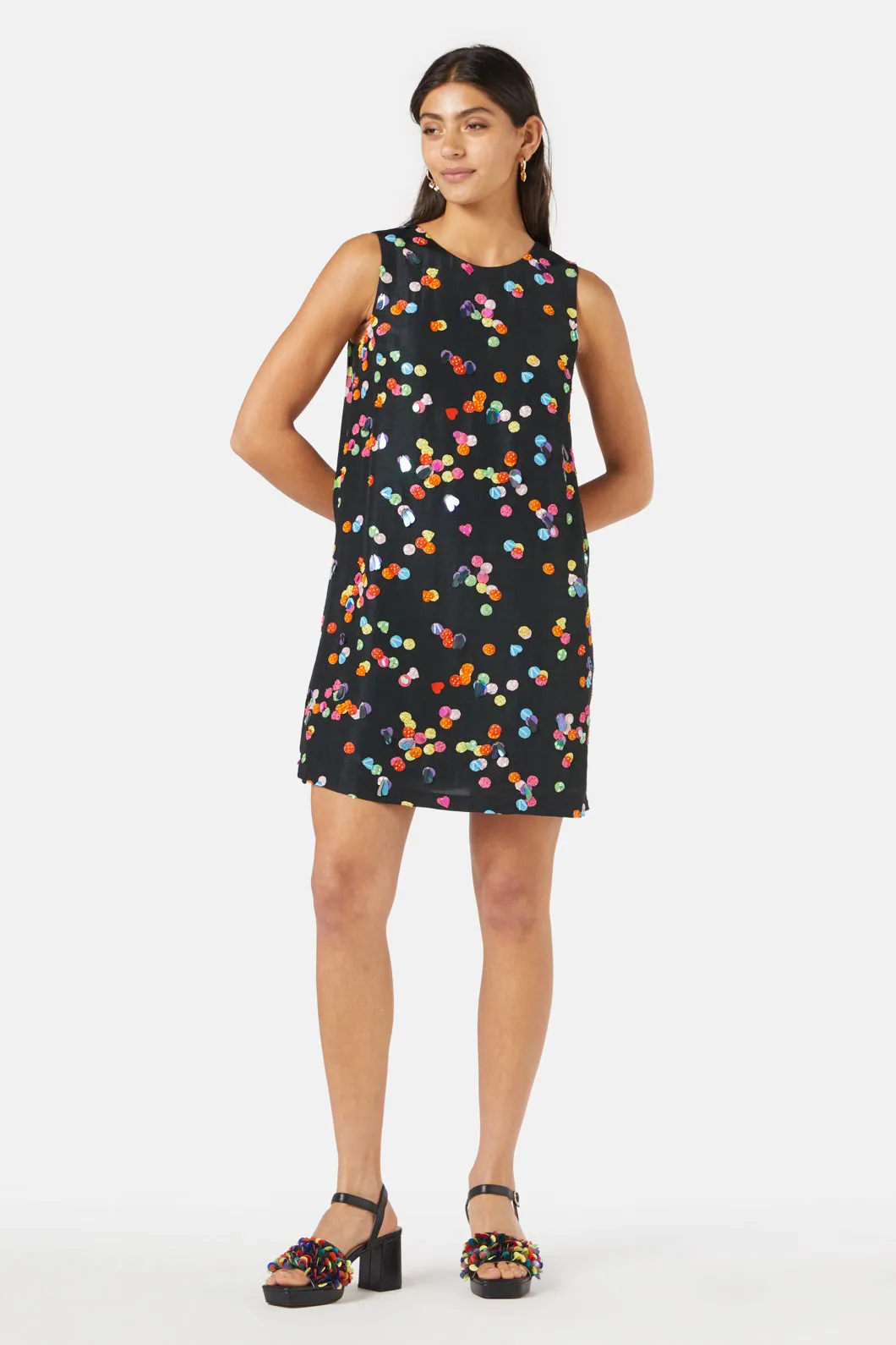 Confetti Hearts Shift Dress