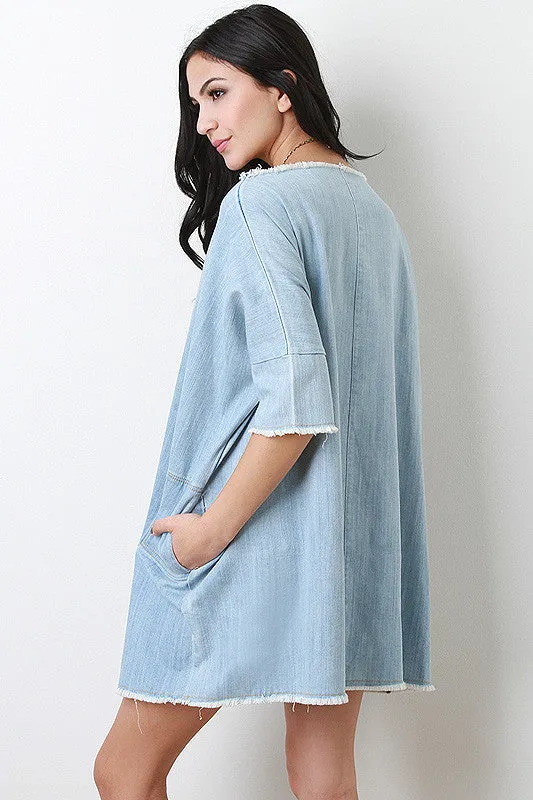 Denim Shift Dress