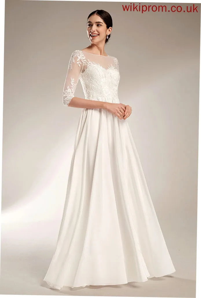 Diana Train Dress Wedding Dresses Illusion Sweep With Wedding Sequins A-Line