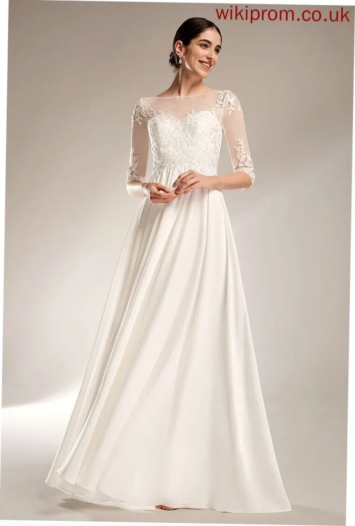 Diana Train Dress Wedding Dresses Illusion Sweep With Wedding Sequins A-Line