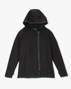 Emory Hooded Jacket | Black / Forest Green