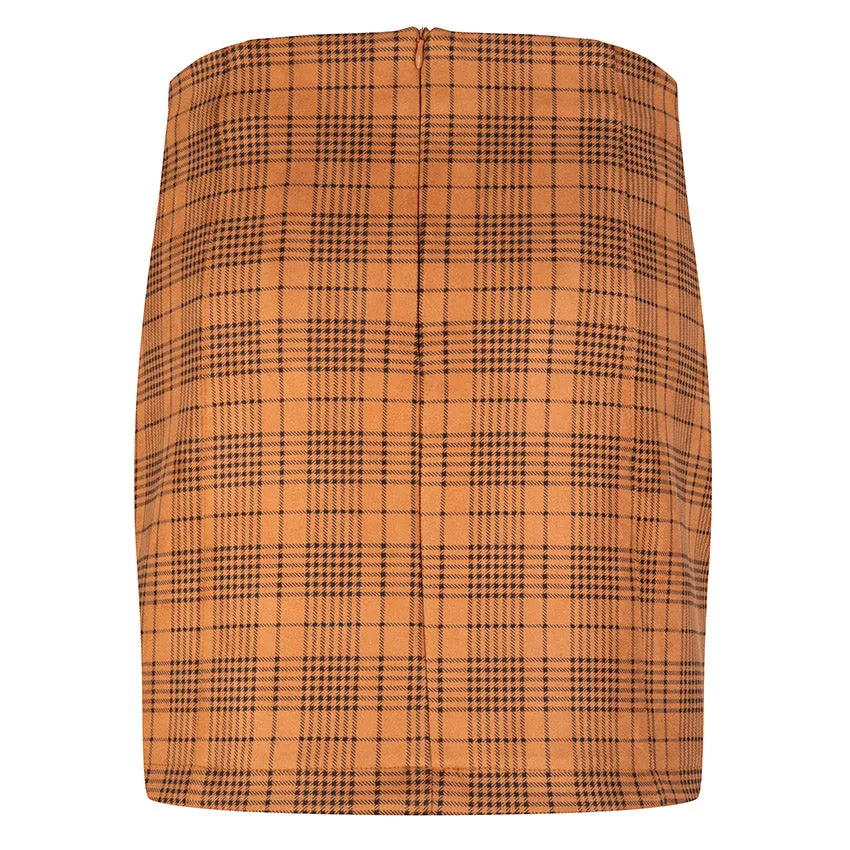 Esqualo - Checkered Skirt