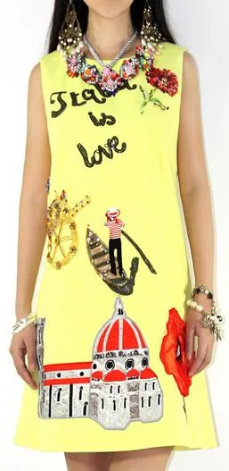 'Italia is Love' Shift dress