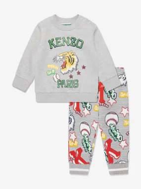 KENZO Baby Boys Tracksuit in Grey