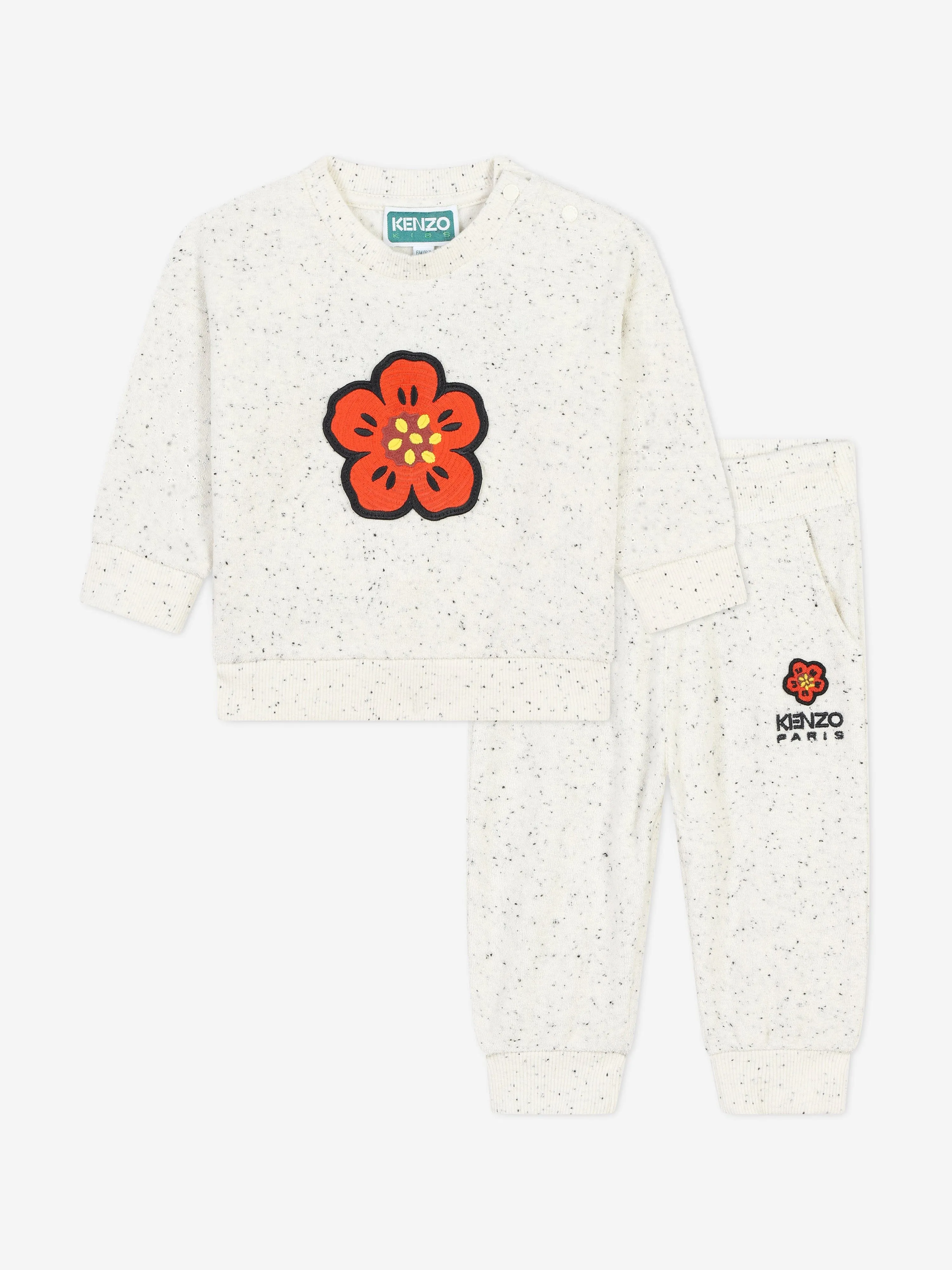 KENZO Baby Girls Boke Flower Tracksuit in Ivory