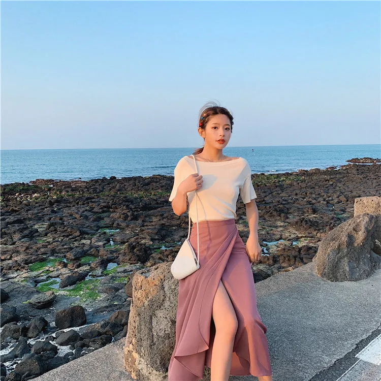 [Korean Style] Chu Maxi Wrap Skirt