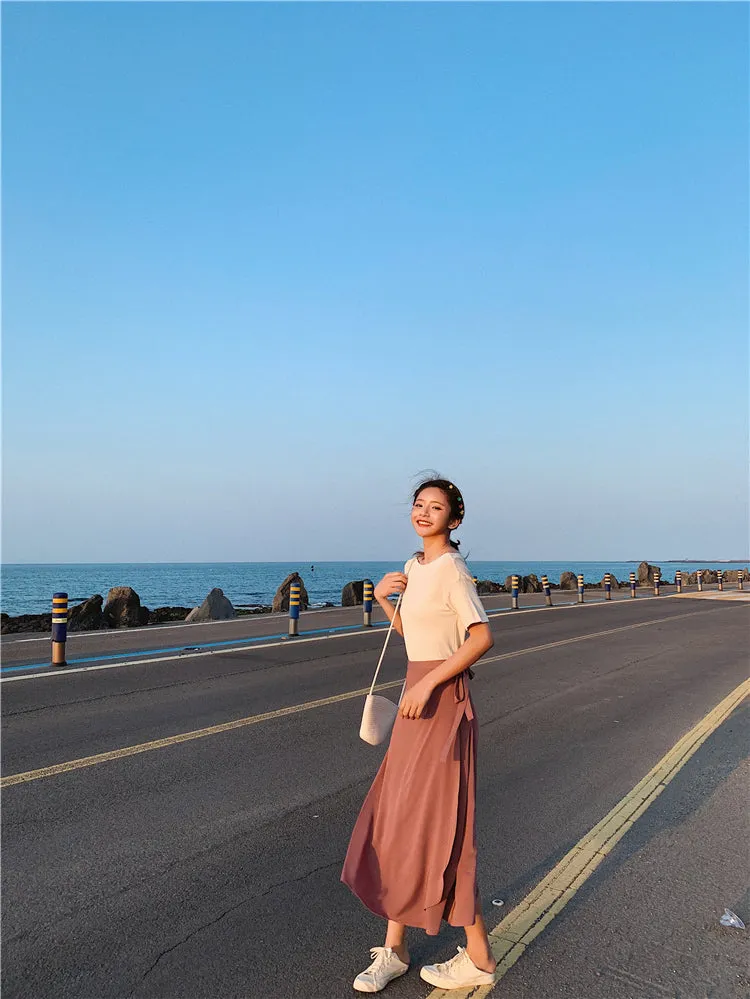 [Korean Style] Chu Maxi Wrap Skirt