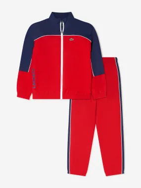 Lacoste Boys Colourblock Funnel Neck Tracksuit