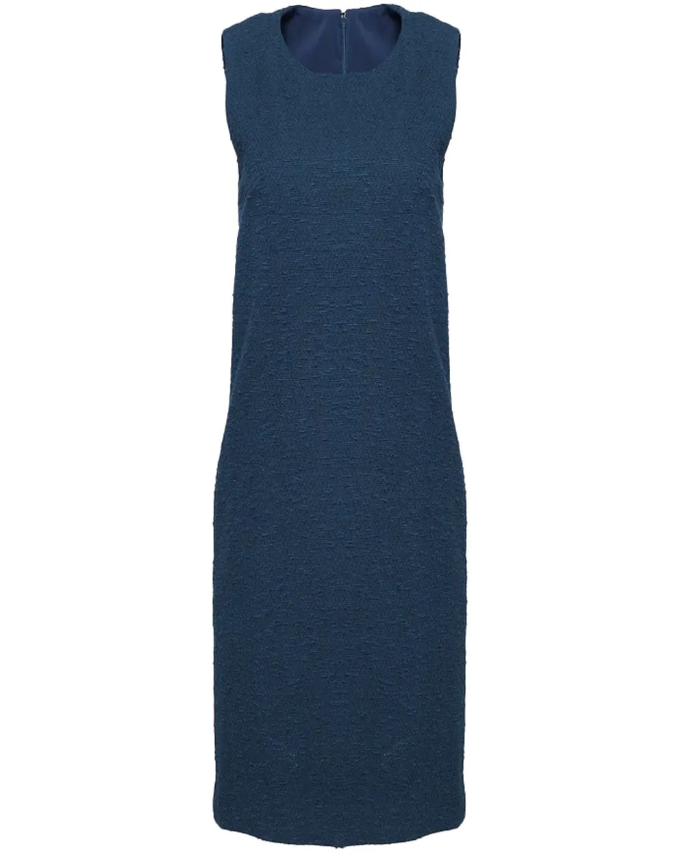 Midnight Boucle Sleeveless Shift Dress