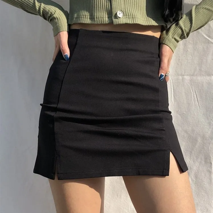 Midnight Magic High Waist Mini Skirt