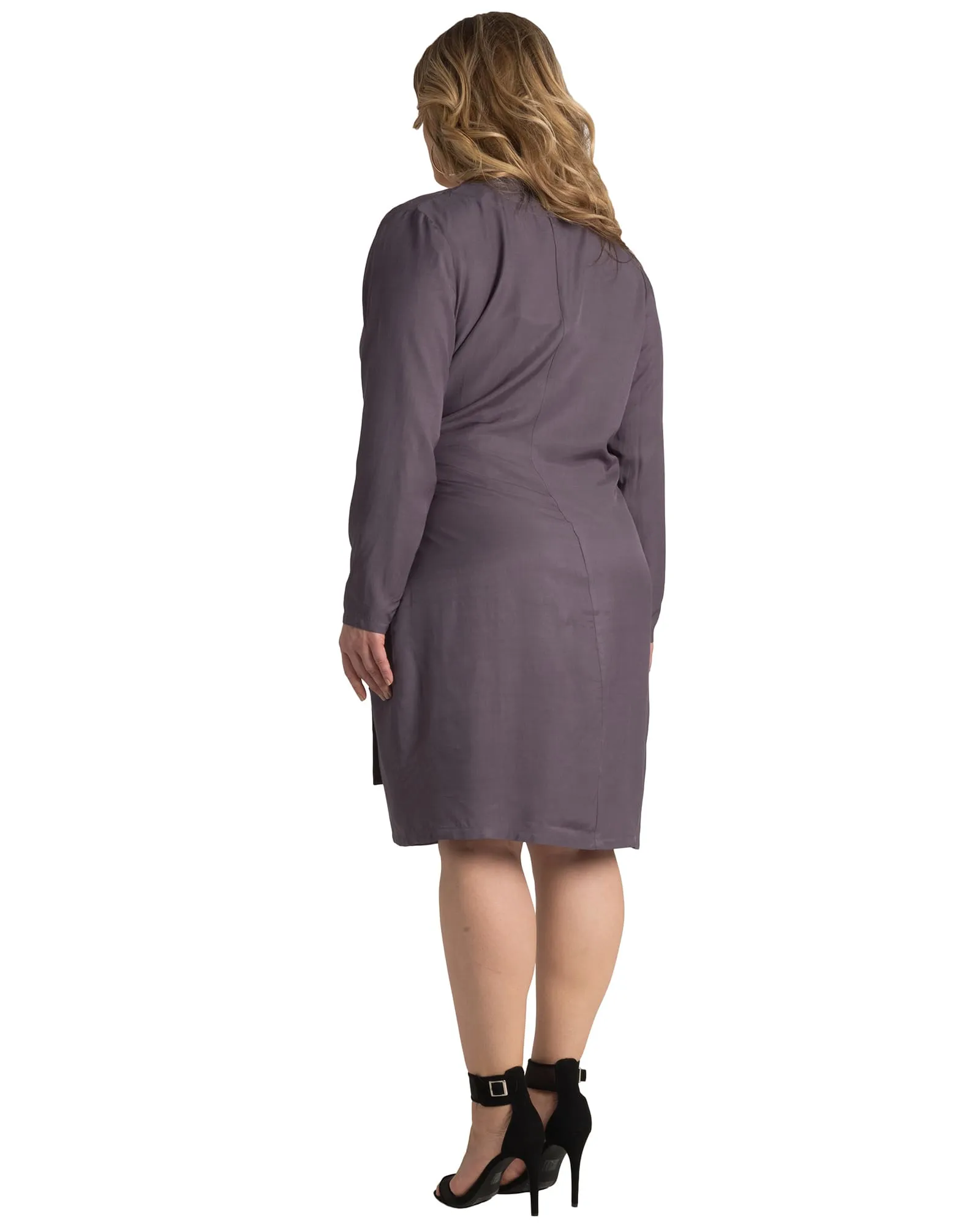 Molly Longline Wrap Jacket | DARKPURPLE