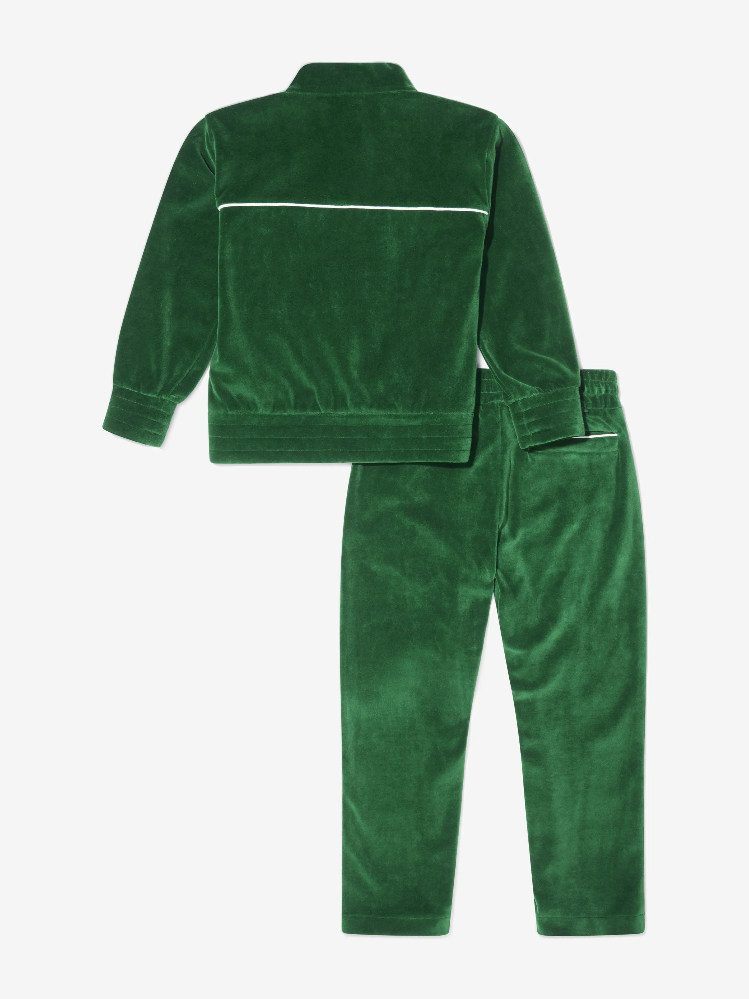 Moncler Enfant Boys Velour Zip Through  Tracksuit