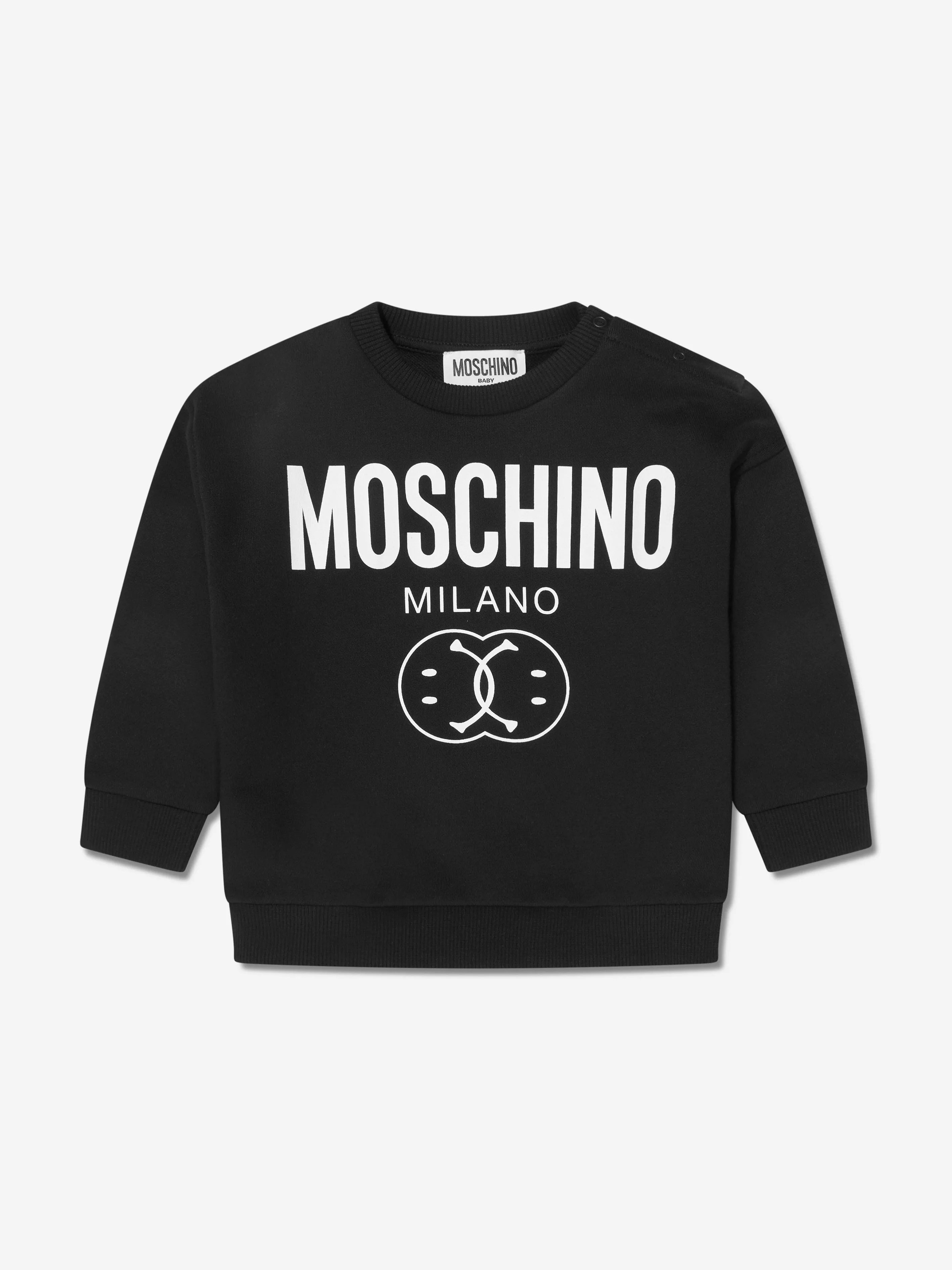 Moschino Baby Boys Milano Logo Tracksuit in Black