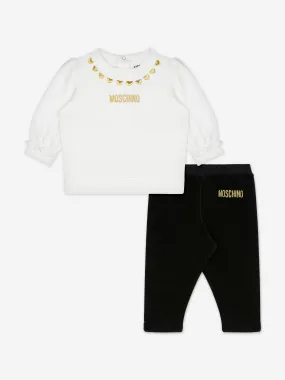 Moschino Baby Girls Logo Tracksuit in Multicolour