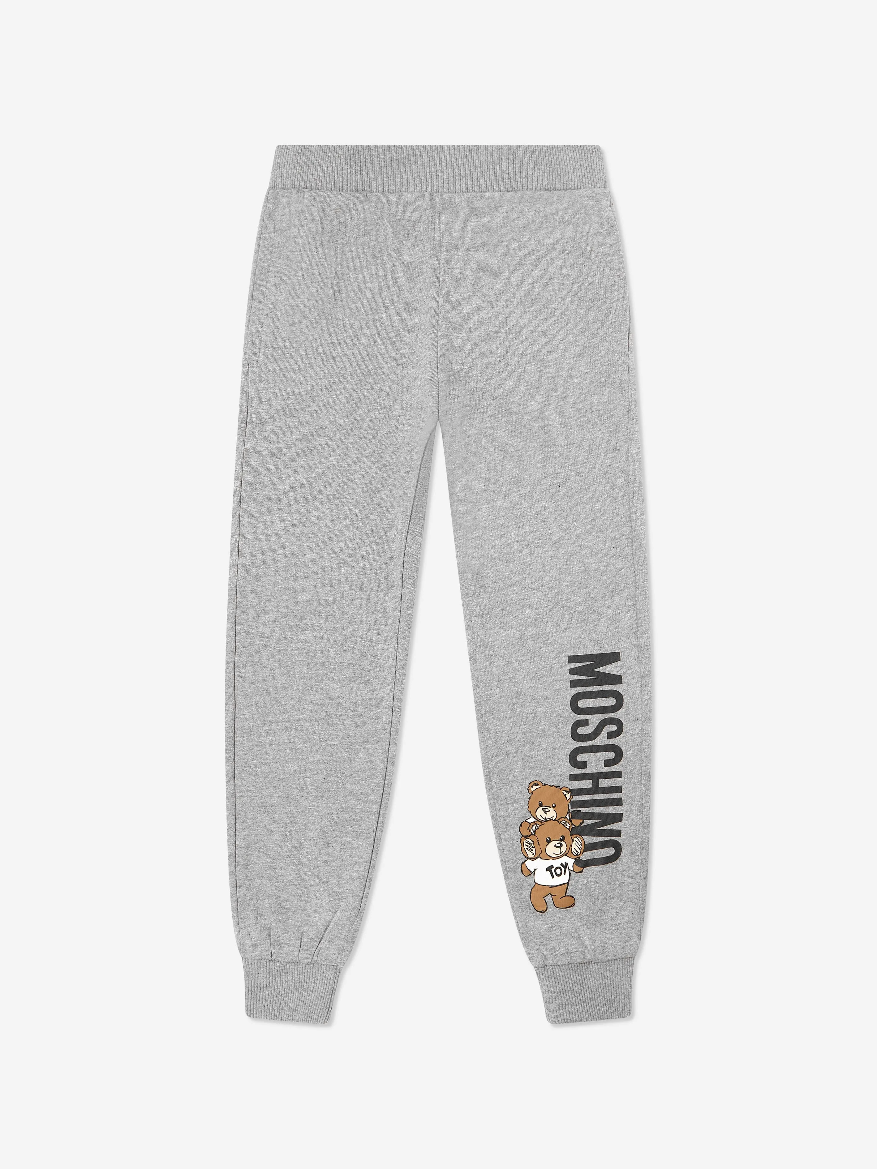 Moschino Kids Teddy Bear Logo Tracksuit in Grey