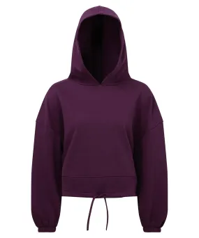 Mulberry - Women's TriDri® cropped oversize hoodie