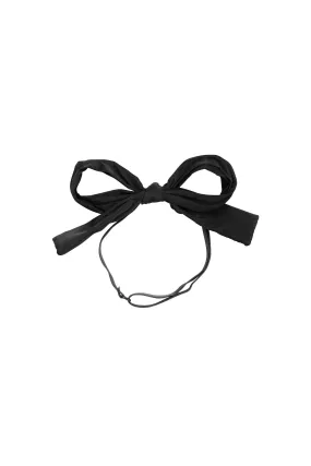 Party Bow Taffeta Wrap - Black