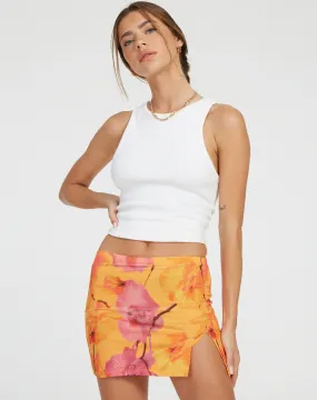 Pelma Mini Skirt in Blurred Orchid Peach