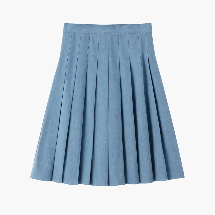 Pleated Over Knee Lady skirts