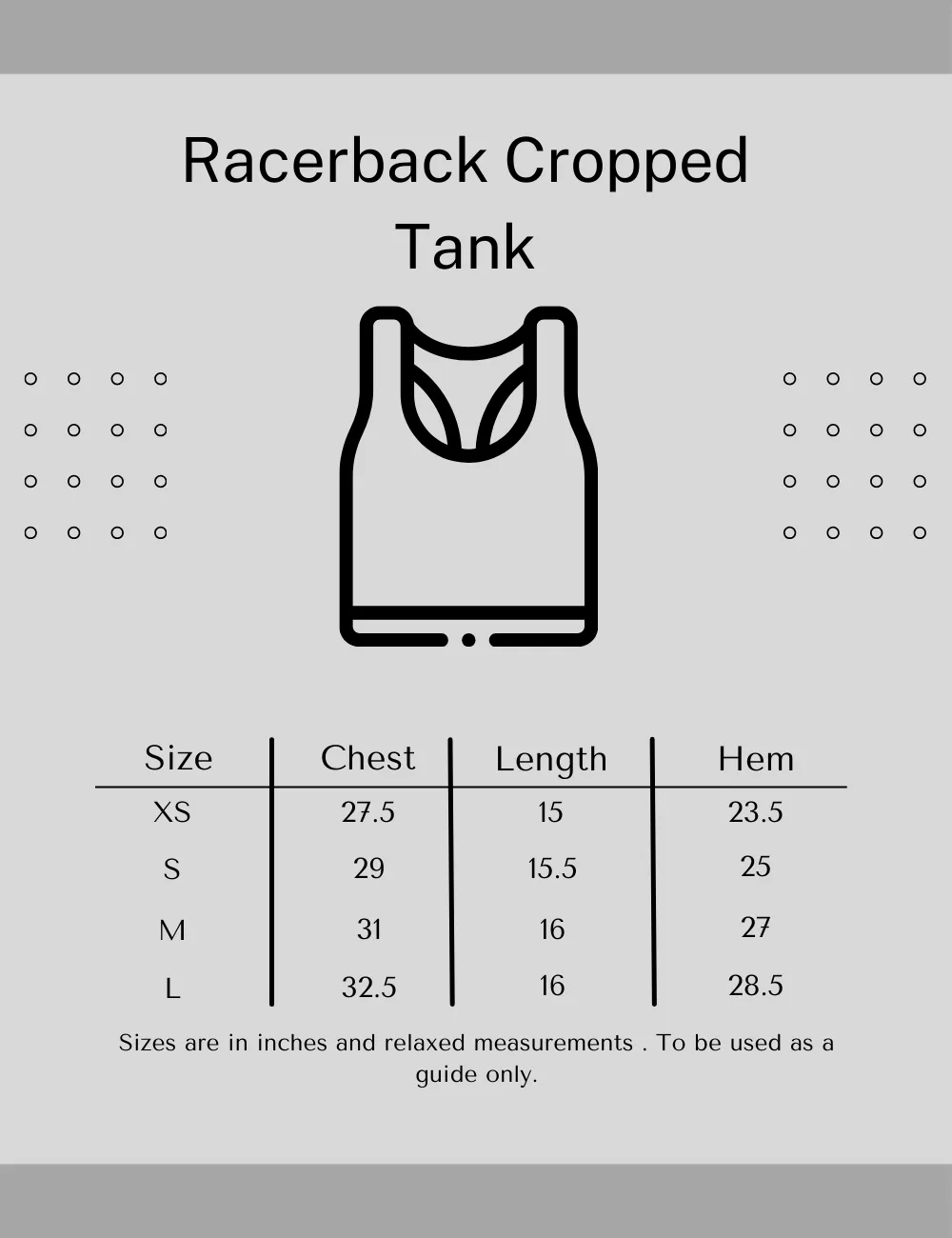 Racerback cropped tank top- Jet