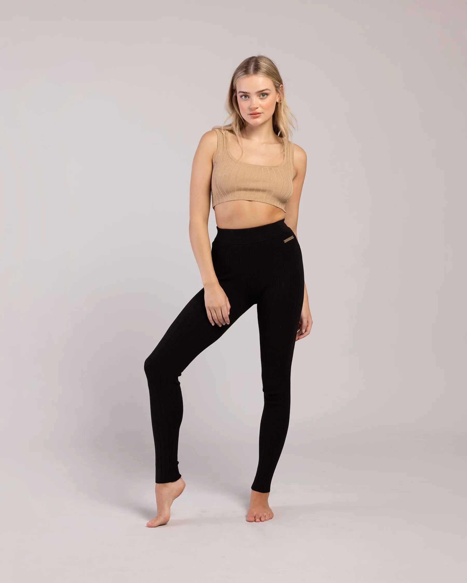 Rib Lounge Full Length Legging