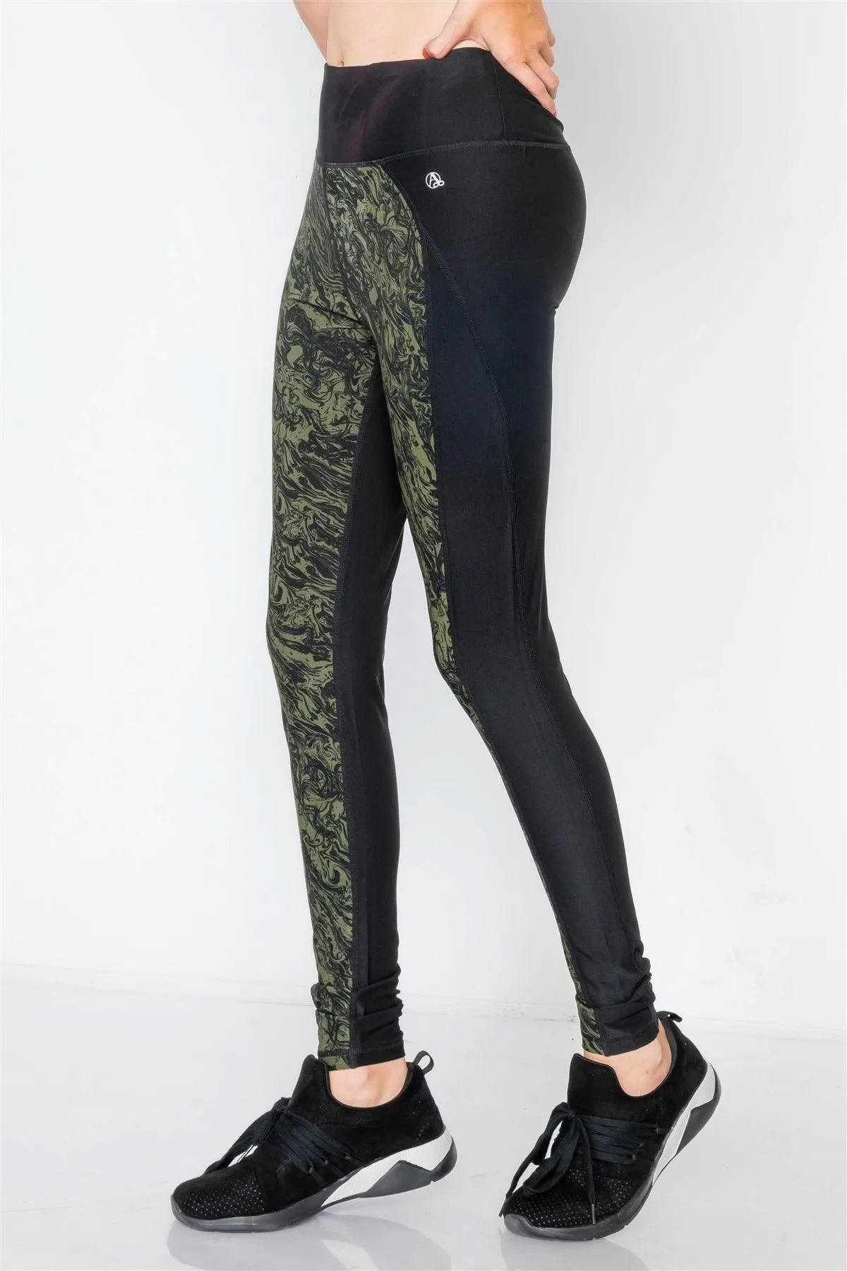 Riffle Green Activewear Workout High-Rise Leggings