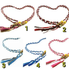 Rope Belts Braided Tassle