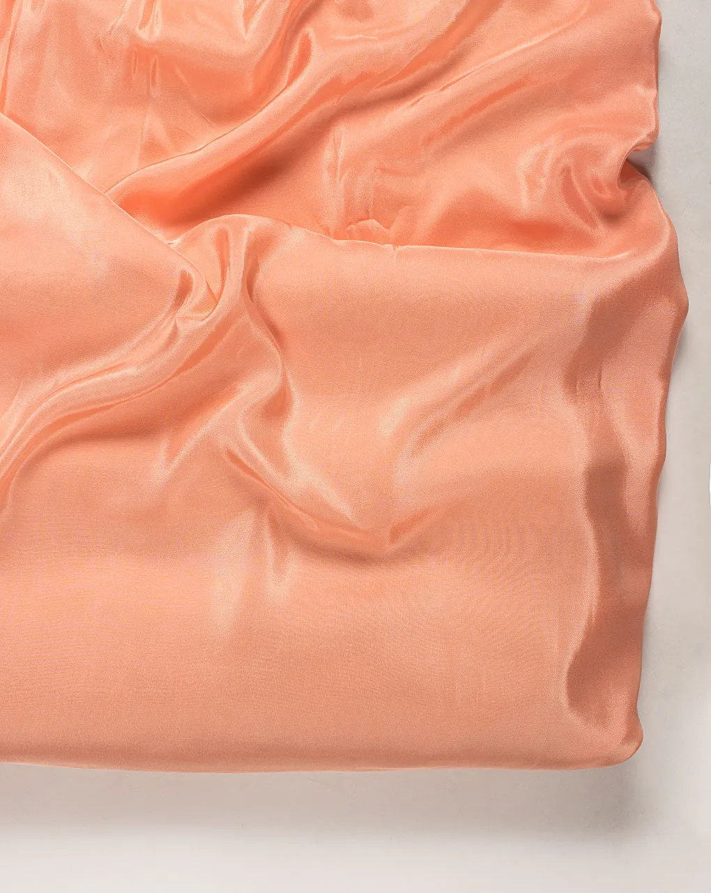 Salmon Plain Viscose Uppada Silk Fabric