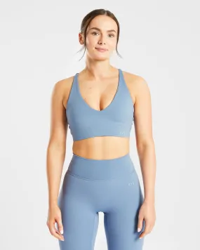 Staple Sports Bra - Slate Blue