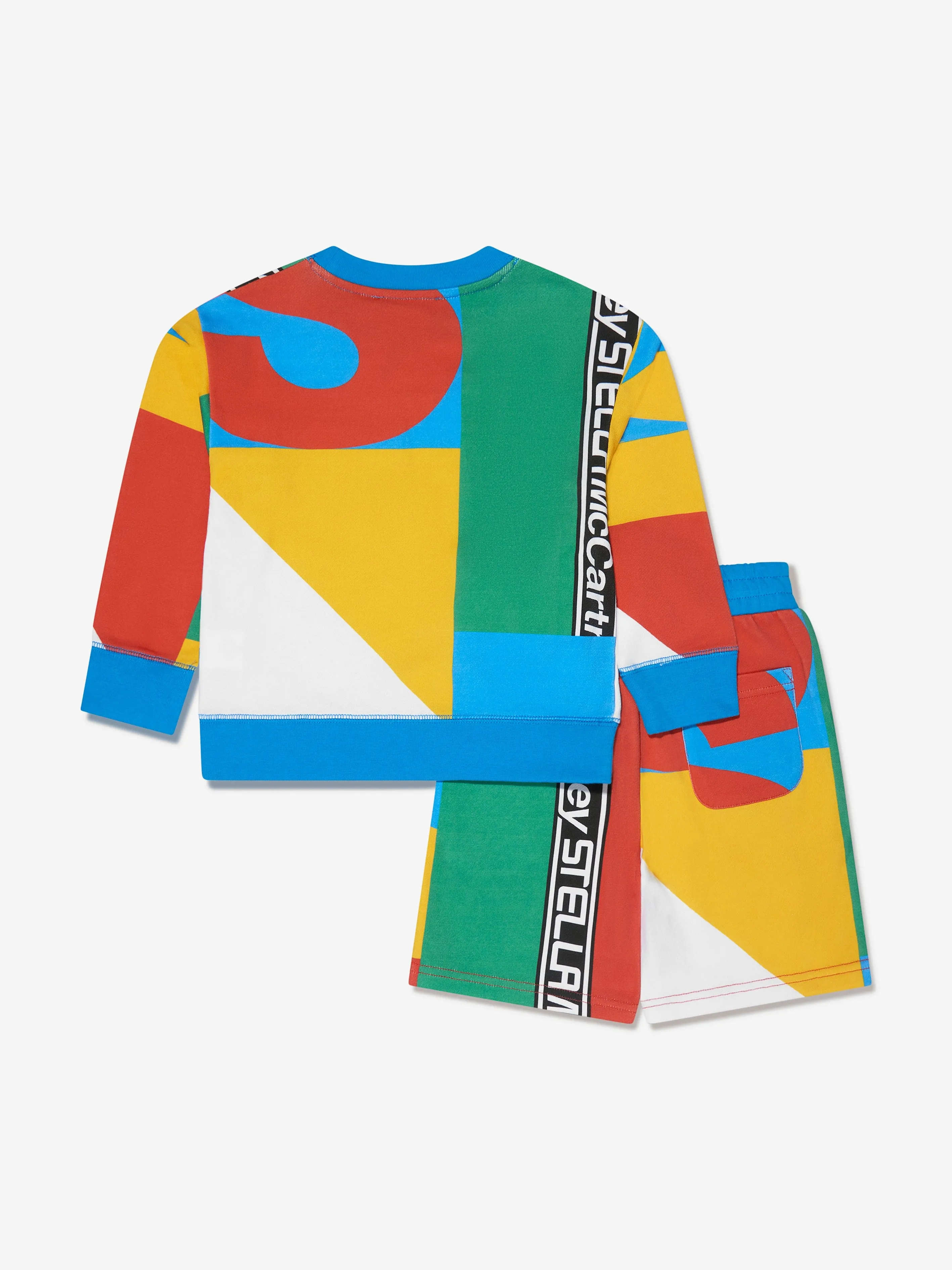 Stella McCartney Boys Short Sports Tracksuit in Multicolour