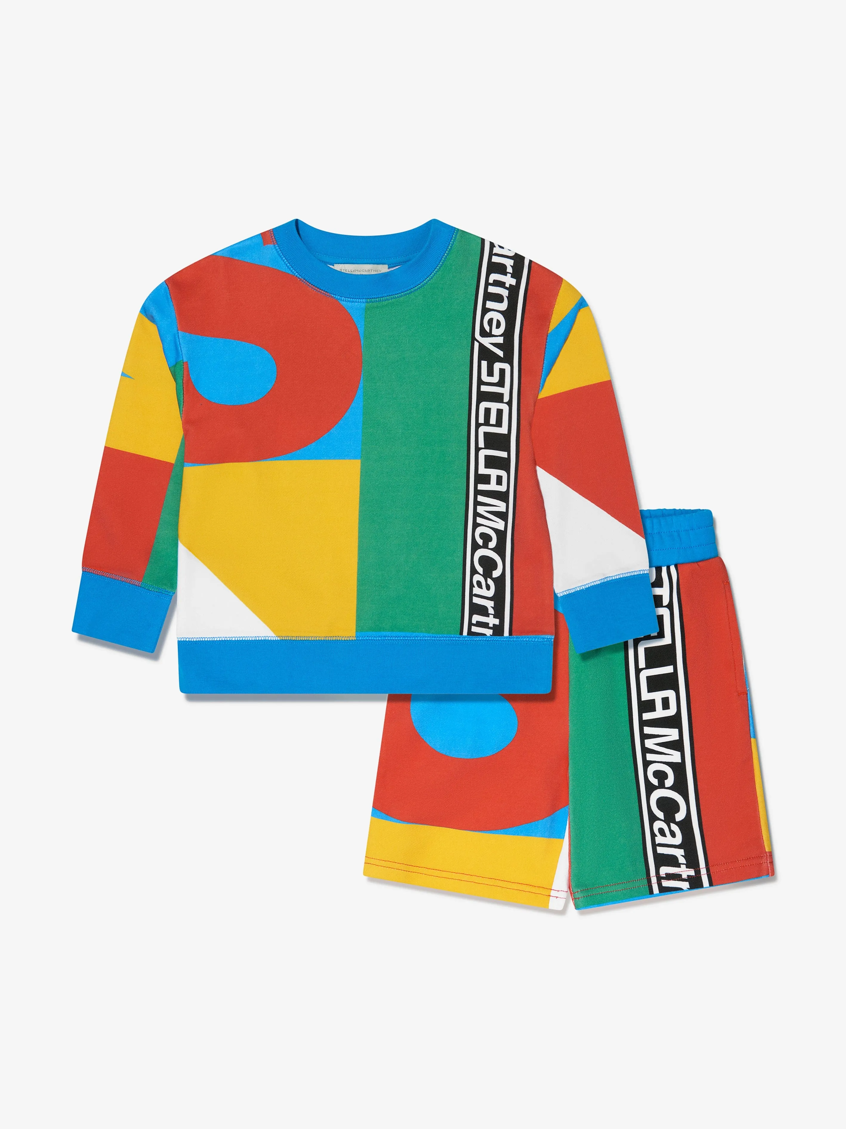 Stella McCartney Boys Short Sports Tracksuit in Multicolour