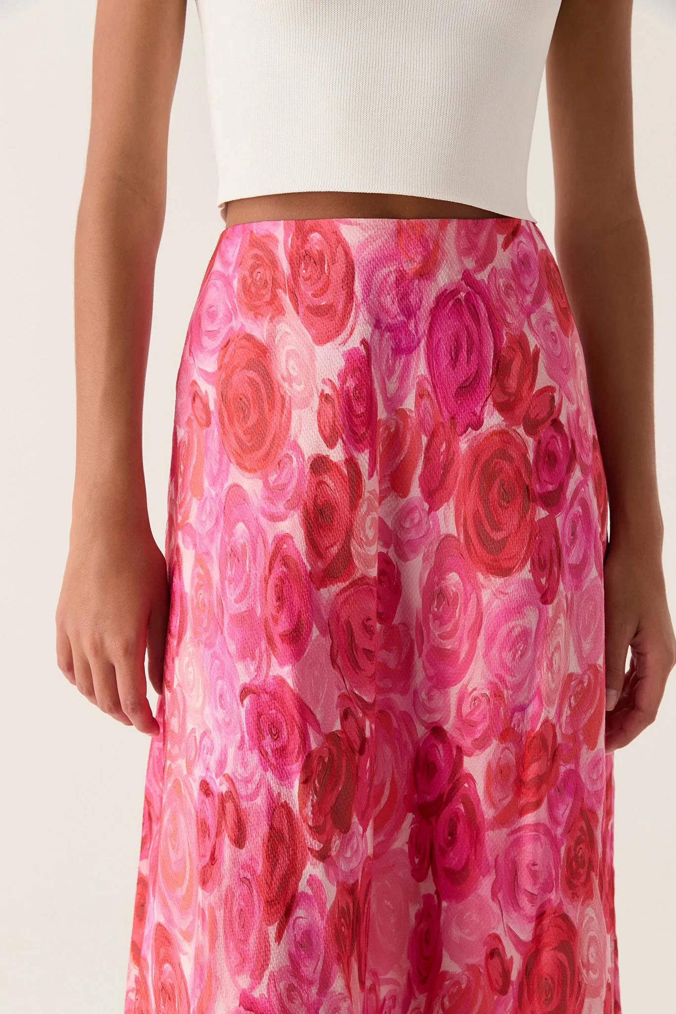 Valeria Asymmetric Midi Skirt