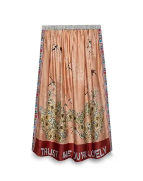 Vanessa Printed Romance Midi Skirt