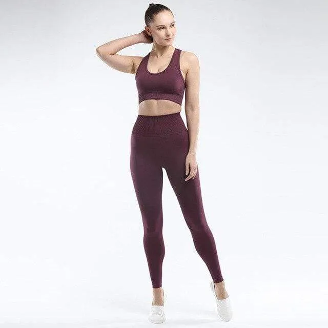 Venus Seamless Push Up Leggings & Top Set