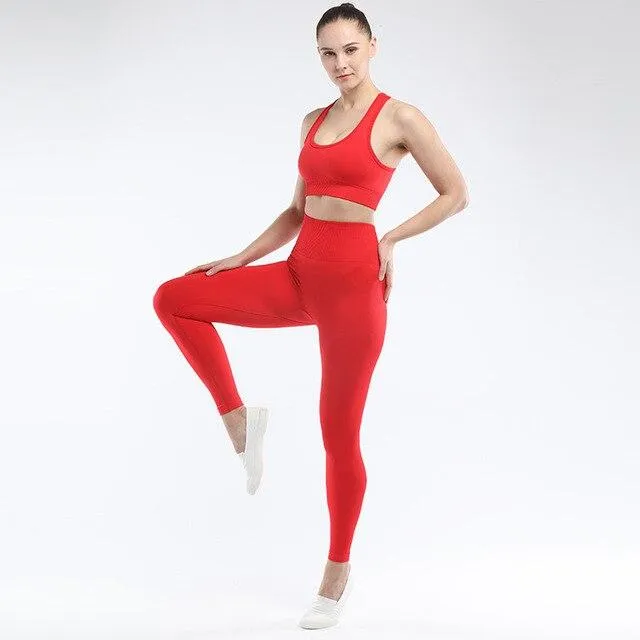 Venus Seamless Push Up Leggings & Top Set