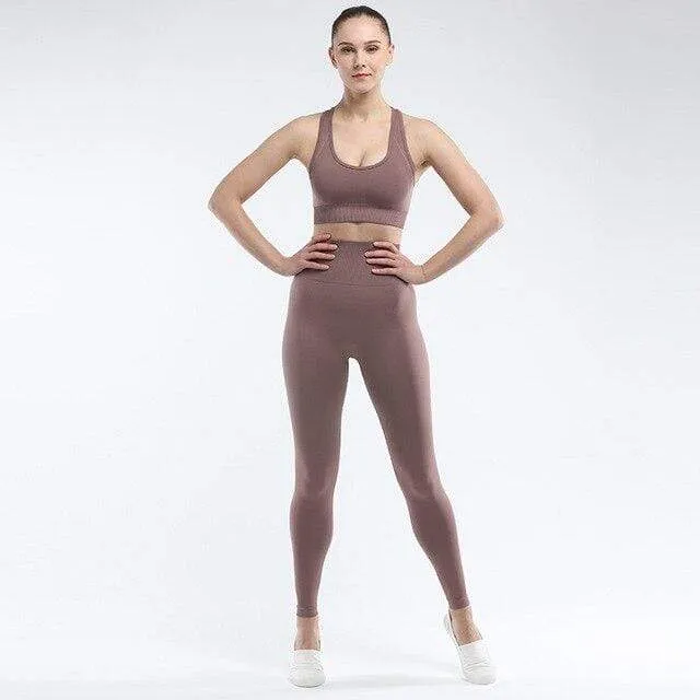 Venus Seamless Push Up Leggings & Top Set