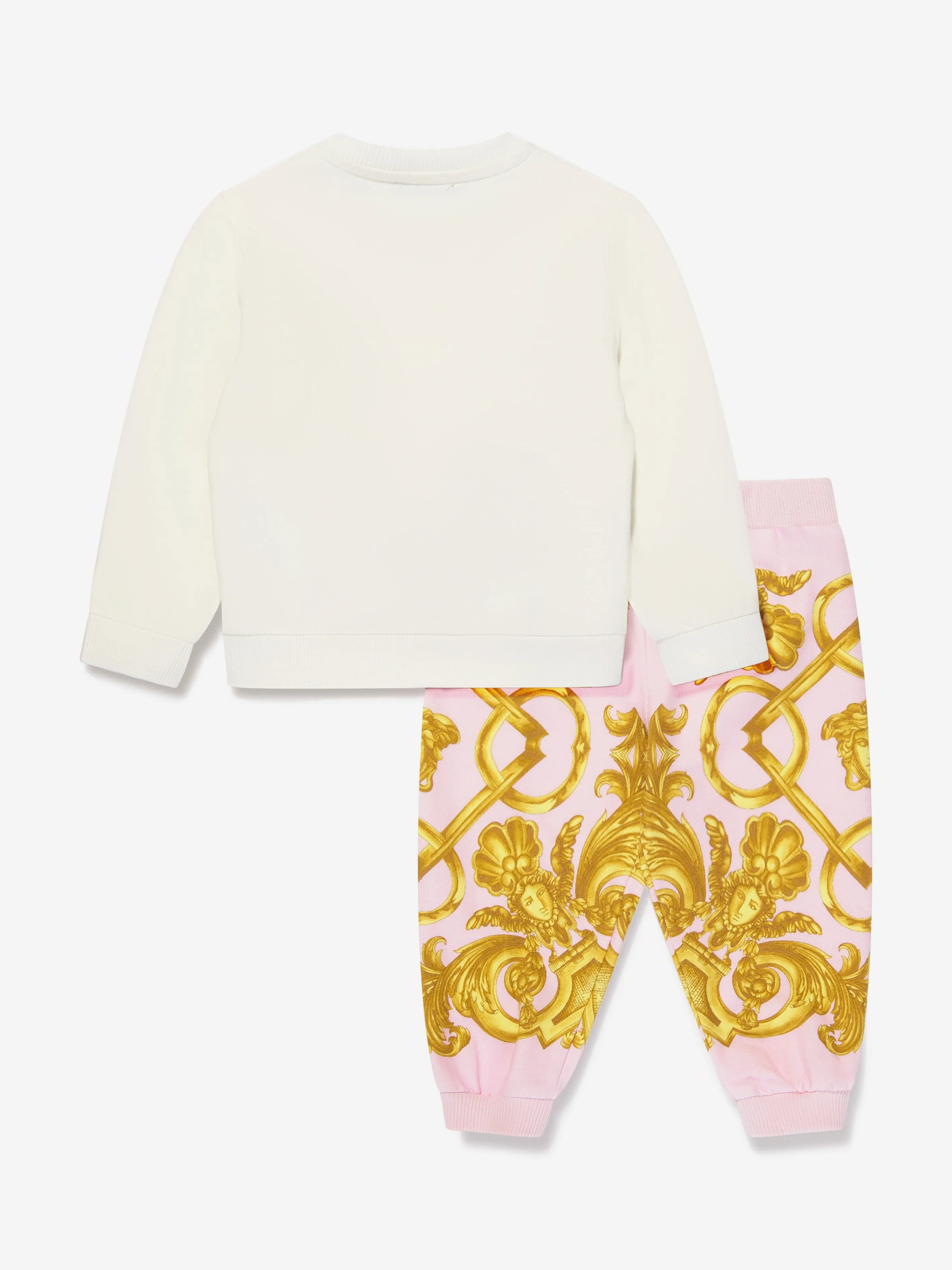 Versace Baby Girls Tracksuit in White