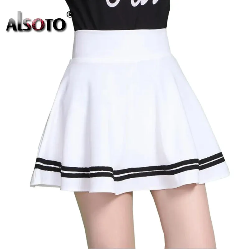 Women Skirt High Waist Mid-Pleated Korean Version