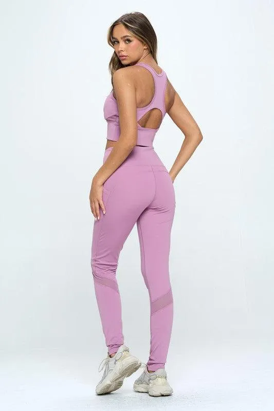 Women's Cut Out Two Piece Activewear Set