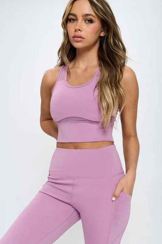 Women's Cut Out Two Piece Activewear Set